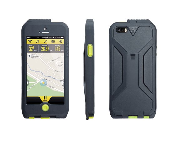 Бокс водонепроницаемый TOPEAK, для iPhone 5 с креплением на велосипед, чёрный/зелёный, TT9838BN бокс водонепроницаемый topeak для iphone 5 черно жёлтый tt9838by