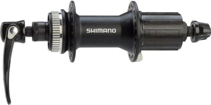 Велосипедная втулка SHIMANO Alivio, задняя, под кассету, 32 отверстий, 8-10 скоростей, чёрная, EFHM4050BZAL велосипедная втулка shimano alivio передняя 32 отверстий чёрная ehbm4050bl