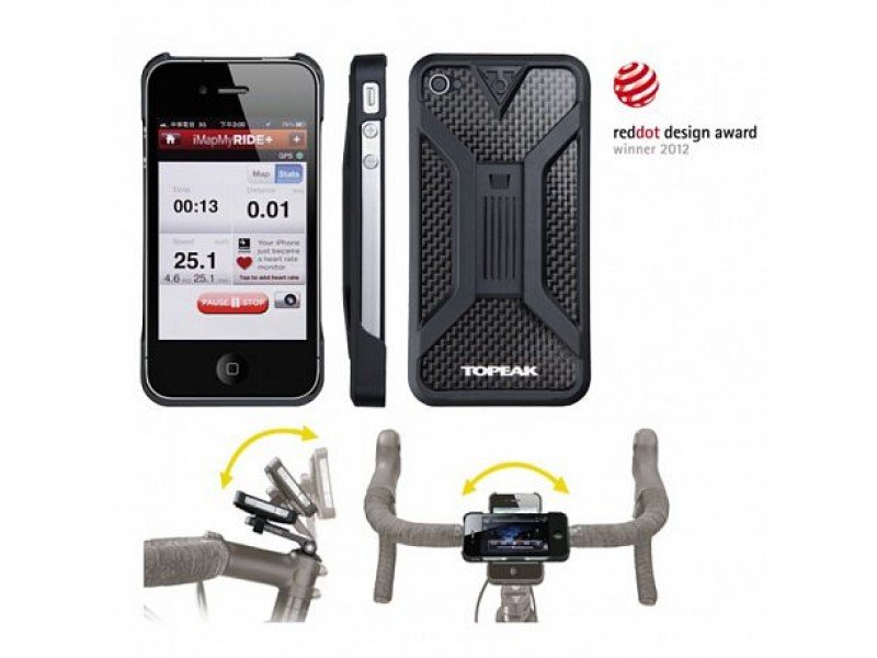 Бокс TOPEAK смартфона iPhone 5/ 5s, чёрный, TRK-TT9833B крепление sigma для аккумулятор nipack на 2 велосипеда чёрный sig 10700