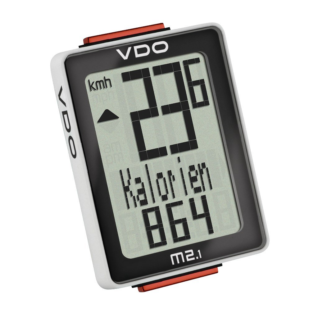 Велокомпьютер VDO M2.1, 8 функций, проводной, черно-белый,  4-30020 телефон проводной gigaset da210 white