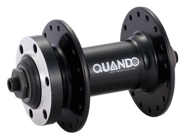 Велосипедная втулка QUANDO, передняя, 32 отверстия, с гайкой, чёрная, 6-160167 велосипедная втулка quando задняя для трещотки 36 отверстий с гайкой чёрная 6 160241