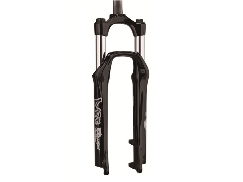 Велосипедная вилка  ВашВелосипед Вилка велосипедная RST Dirt Т, 26х 28,6, пружинно-эластомерная, 100мм, V+D, черная, 1-0052