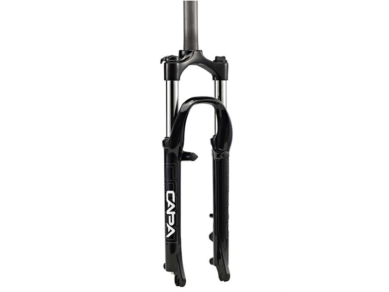 Велосипедная вилка  ВашВелосипед Вилка велосипедная RST Capa ML, 26х 28,6, пружинно-эластомерная, V+D, черная, 1-0023