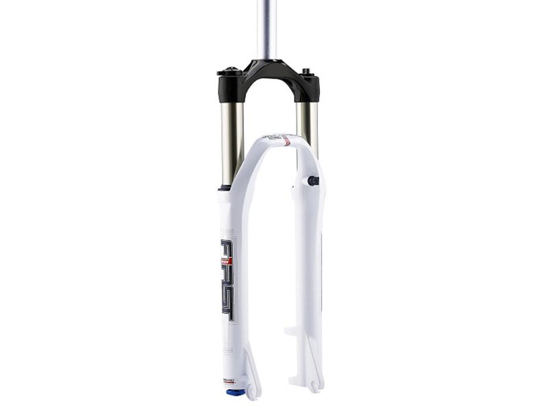 Велосипедная вилка Вилка велосипедная RST F1RST AIR30, 26х 28,6, воздушно-масляная, 100мм, D, белая, 1-0093
