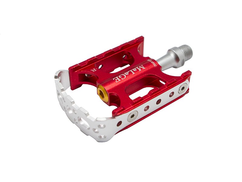 фото Педали malage mlg-af01c, алюминиевые cnc, 76х67х23мм, ось crmo, mlg-af01c red