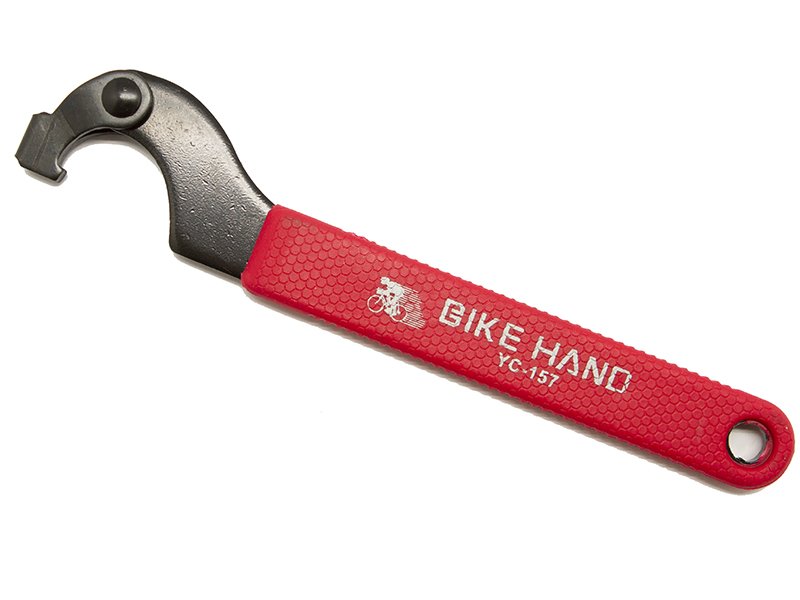 Ключ шлицевой BIKE HAND YC-157, для контргайки оси каретки, 6-150157 ключ для педалей 14 15мм bike hand yc 161 накидной 15мм шлицевой yc 161