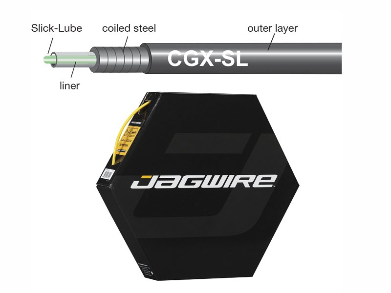 

Рубашка тросика JAGWIRE CGX, со смазкой, 5мм, 1м , жёлтая, BHL412