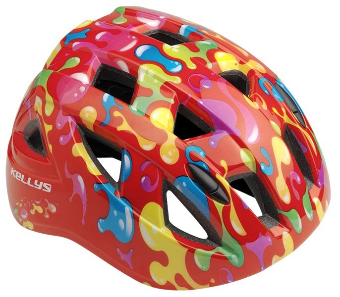 Велошлем KELLYS SMARTY, детский, красный граффити, М (54-58cm)