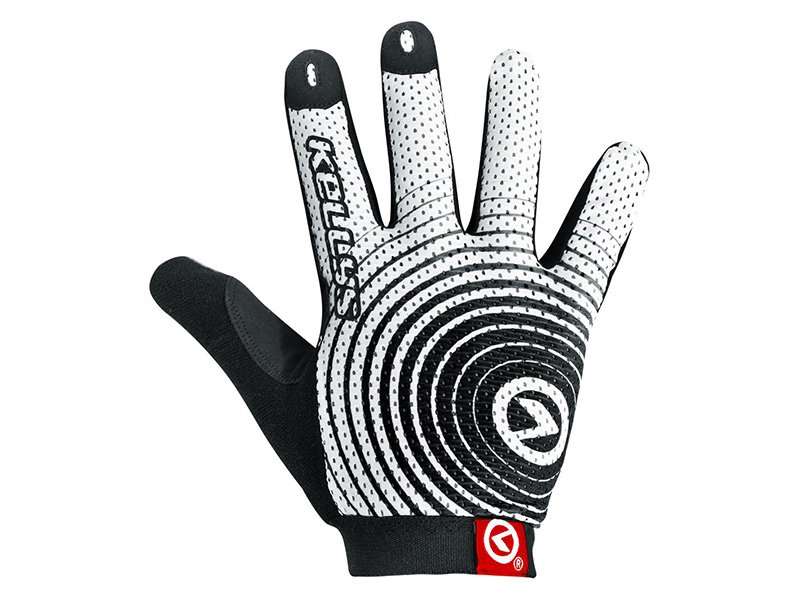 Перчатки KELLYS INSTINCT long, бело-чёрные, S, Gloves INSTINCT long , white/black S