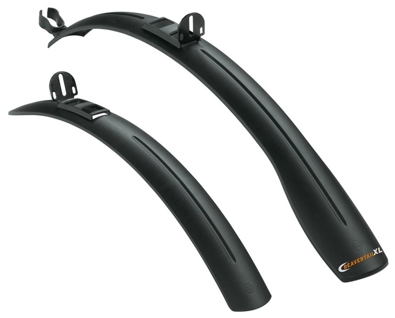 Крылья для велосипедов Крылья велосипедные SKS Beavertail XL, 26 - 28, black, 10101