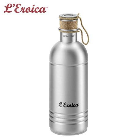 Фляга-термос Elite Eroica, объем 0.6 л, с пробкой, винтаж, алюминий, EL0150201 велофляга elite eroica sand 0 5 л el0160301