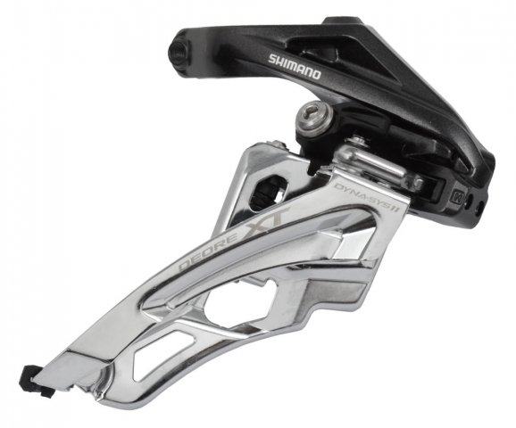 Переключатель передний SHIMANO XT M8020-H, верхний хомут, side-swing, 2X11, IFDM8020HX6 переключатель передний shimano xt m8020 l нижний хомут side swing 3x11 верхняя тяга ifdm8000lx6