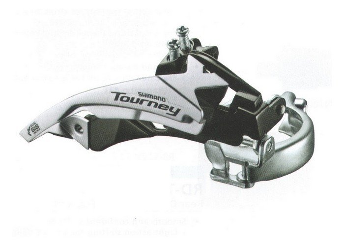 Переключатель передний SHIMANO Tourney TY510, 6-7 ск, универсальная тяга, 48T, EFDTY510TSX6 велосипедный переключатель shimano slx m7025 d универсальная тяга для 2x11 скоростей ifdm702511d6