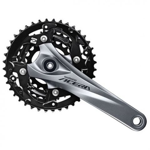 

Система SHIMANO Acera M3000, 175мм, Квадрат, 40/30/22T, черный, с защитой, с болтами, EFCM3000E002C