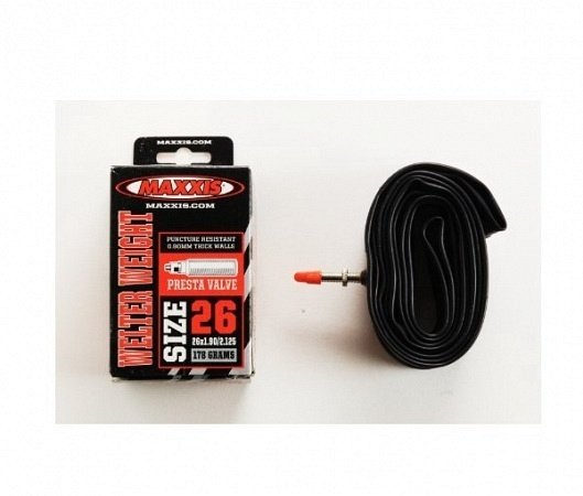 

Камера Maxxis Welter Weight, 26x1.0/1.25, ниппель Presta, велониппель, IB51707100