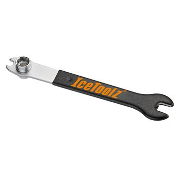 Ключ педальный Ice Toolz, 10мм/15мм, 14*15мм, для кареточных болтов,  Сr-Mo сталь, 34A2