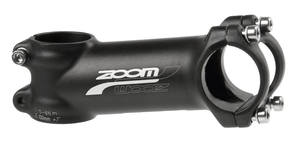  Вынос велосипедный ZOOM, внешний, нерегулируемый, +7`, 1 1/8, 100 мм, D:31.8 мм, 5-404186