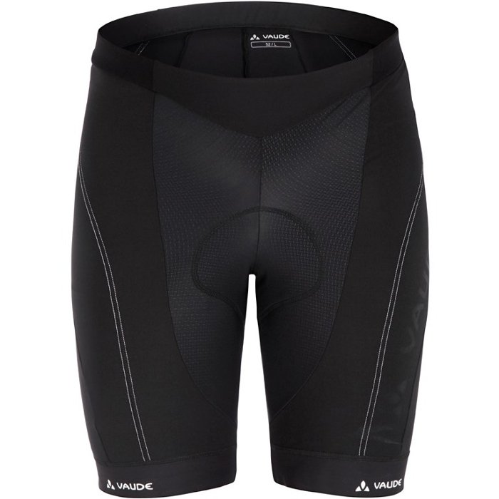   ВашВелосипед Велошорты VAUDE Men's Pro Pants 010, с памперсом, черный, мужские, 4472