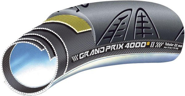 фото Шоссейная велотрубка continental grand prix 4000 s2 tubular, 28"x22 мм, (270 гр), черная, 0196241000