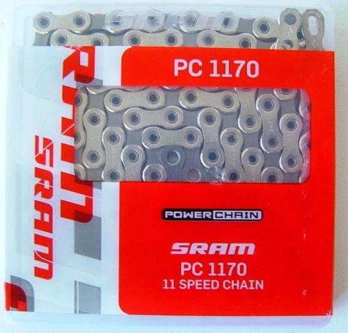 Цепь SRAM PC1170 PowerLock, 11  скоростей, 114 Li, 00.2518.004.010 цепь велосипедная sram pcx1 powerlock 11 скоростей 00 2518 008 007