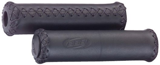 фото Грипсы велосипедные bbb trekking exclusive leather, 128mm / 92mm, кожа, черные, bhg-26n