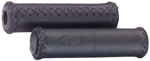 Грипсы велосипедные BBB Trekking Exclusive  leather, 128mm / 92mm, кожа, черные, BHG-26N