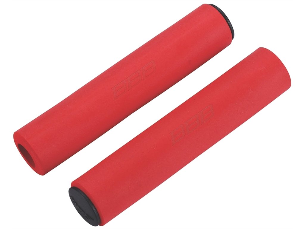 Грипсы велосипедные BBB Sticky, 130 mm, красные, силикон, BHG-34