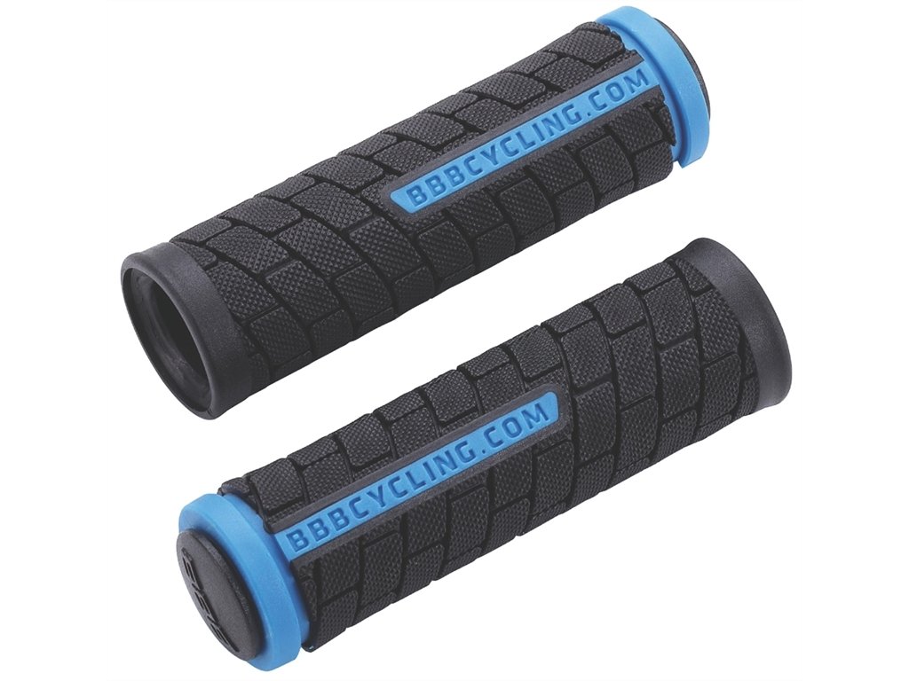 Грипсы велосипедные BBB DualGrip, 102mm, черный/синий, BHG-07 грипсы велосипедные clark s с132 резина 168мм пластиковые заглушки синий 3 483