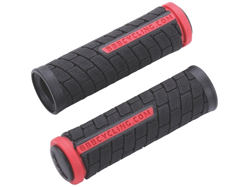 Ручки и Рога  ВашВелосипед Грипсы велосипедные BBB DualGrip, 102mm, черный/красный, BHG-07