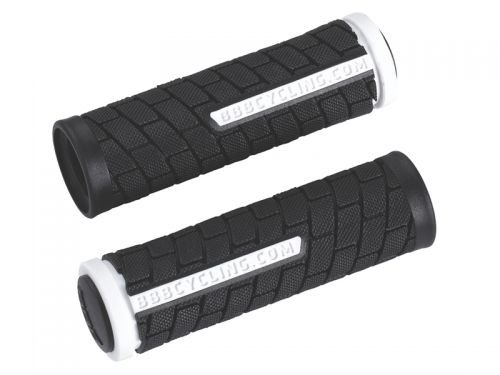 фото Грипсы велосипедные bbb dualgrip, 102mm, черный/белый, bhg-07
