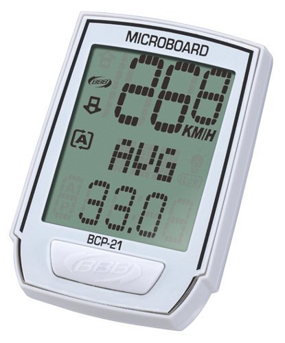 Велокомпьютер BBB MicroBoard, 8 функций, проводной, белый, BCP-21 телефон проводной panasonic kx ts2352ruw белый
