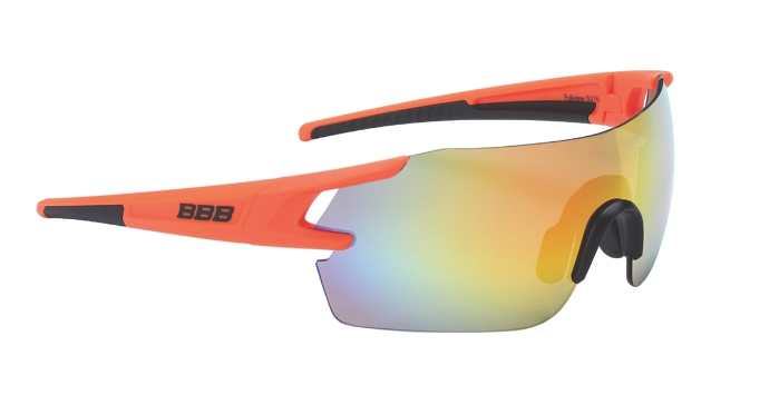 Очки велосипедные BBB, солнцезащитные, BSG-53 sport glasses FullView, матовый оранжевый, 2973255316 очки велосипедные bbb солнцезащитные bsg 55xl sport glasses select xl оранжевый 2973255506