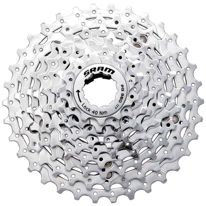 

Кассета велосипедная SRAM PG-980, 9 скоростей, алюминий, 11-34T, 00.0000.200.695