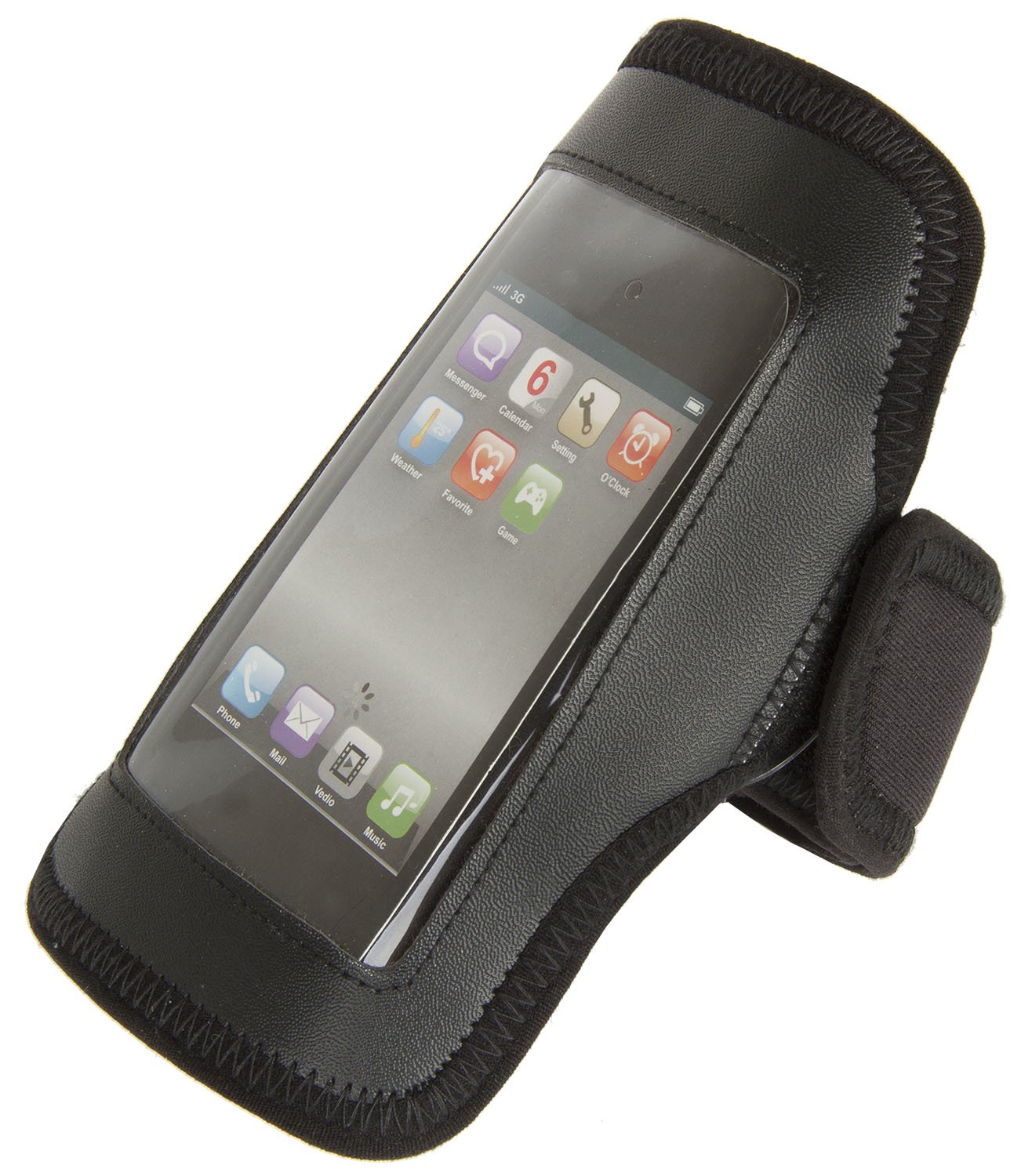 Сумка-чехол M-WAVE ARM BAG, для смартфона, на руку, 165х110 мм, неопрен, черная, 5-122381 купить на ЖДБЗ.ру - фотография № 2