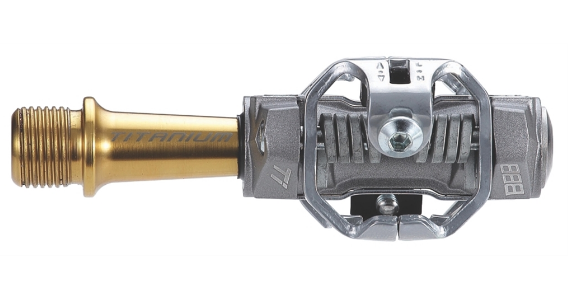 фото Педали велосипедные bbb clipless forcemount, титановая ось, нержавеющая сталь, серый, bpd-13