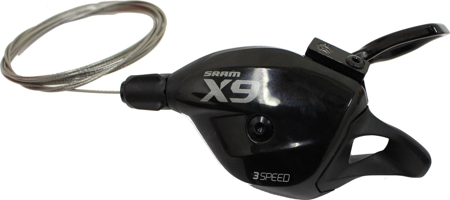 Манетка передняя велосипедная Shifter X.9 Trigger, 3 скорости, черно-серый, 00.7018.069.004