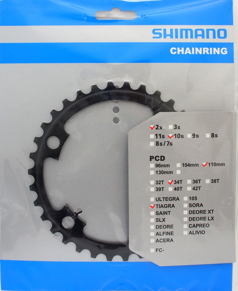 Звезда передняя SHIMANO, для FC-4700, 34T-MK, 50-34T, Y1RC34000