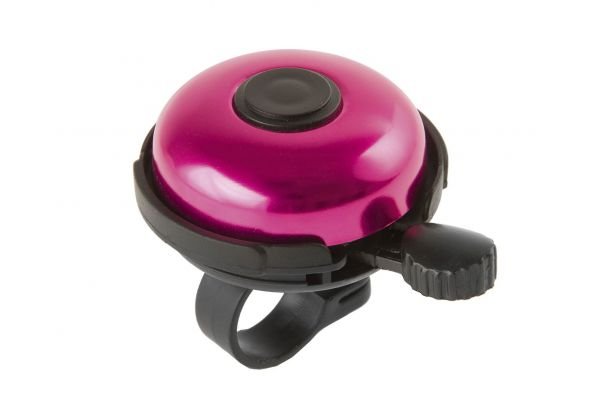 Звонок велосипедный M-Wave, алюминий/пластик, D=53 мм, черно-розовый, 5-420158 звонок велосипедный bbb bike bell easyfit deluxe displaybox 20pcs черно серый bbb 14d