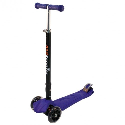 фото Самокат sun color abec-7 детский, алюминий/пластик, 120 и 80 мм, до 60кг, фиолетовый, 00-170074-1