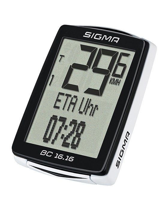 

Велокомпьютер SIGMA BC 16.16, 16 функций, проводной, черный, 01616