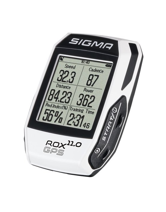 Велокомпьютер SIGMA ROX GPS 11.0 set, белый, беспроводной, 01009