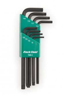 

Набор ключей торкс Park Tool, в подвесе, T9/10/15/20/25/27/30/40, PTLTWS-1