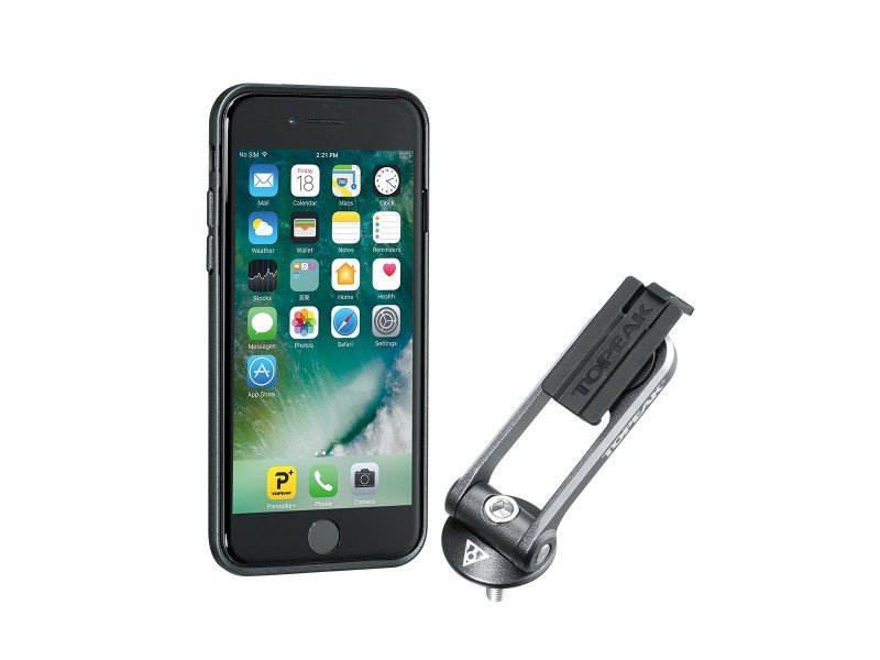 Чехол для телефона c креплением TOPEAK RideCase w/RideCase Mount for iPhone 6/6S/7, черный, TT9851B крепление topeak ridecase mount rx с адаптером для экшн камеры tc1025