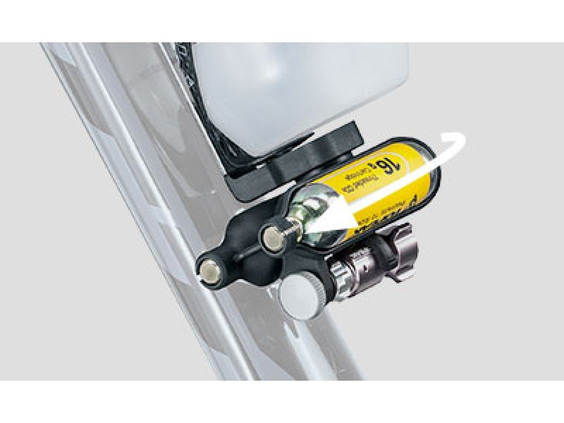фото Адаптер флягодержателя topeak ninja co2, под флягодержатель, с micro airbooster и со2, tnj-co2