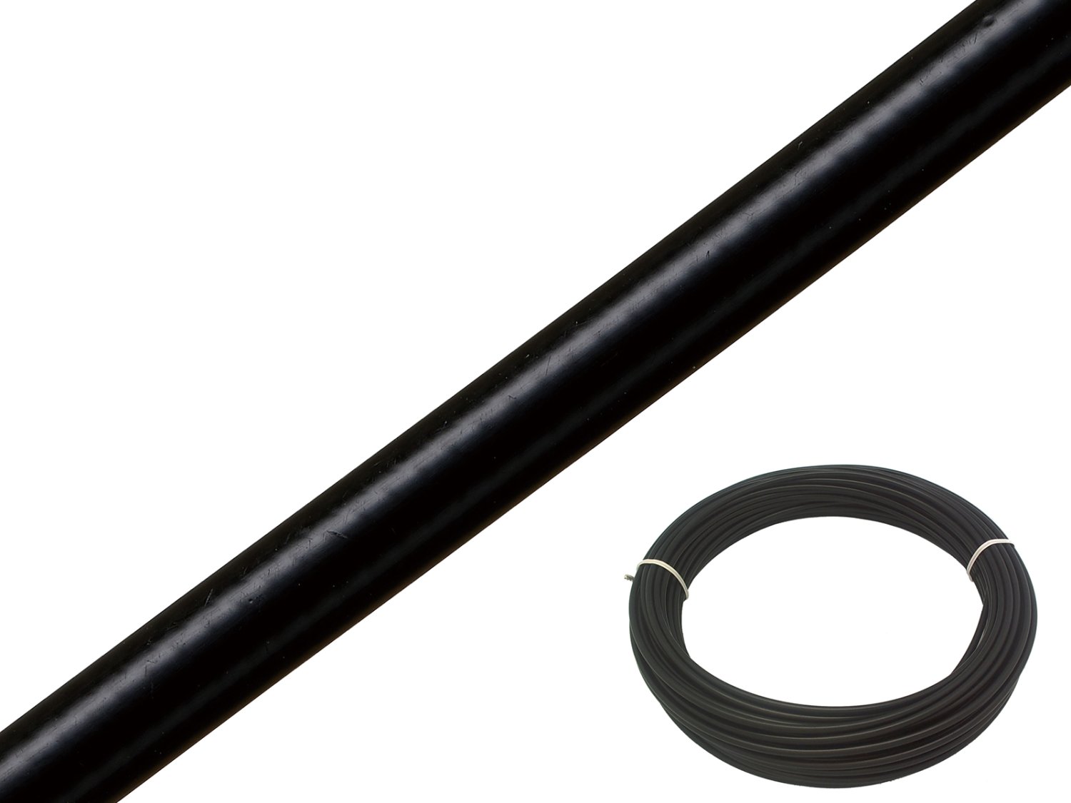 

Рубашка троса тормоза ALHONGA, 5мм, бухта 30м, чёрная, O.D. 5MM