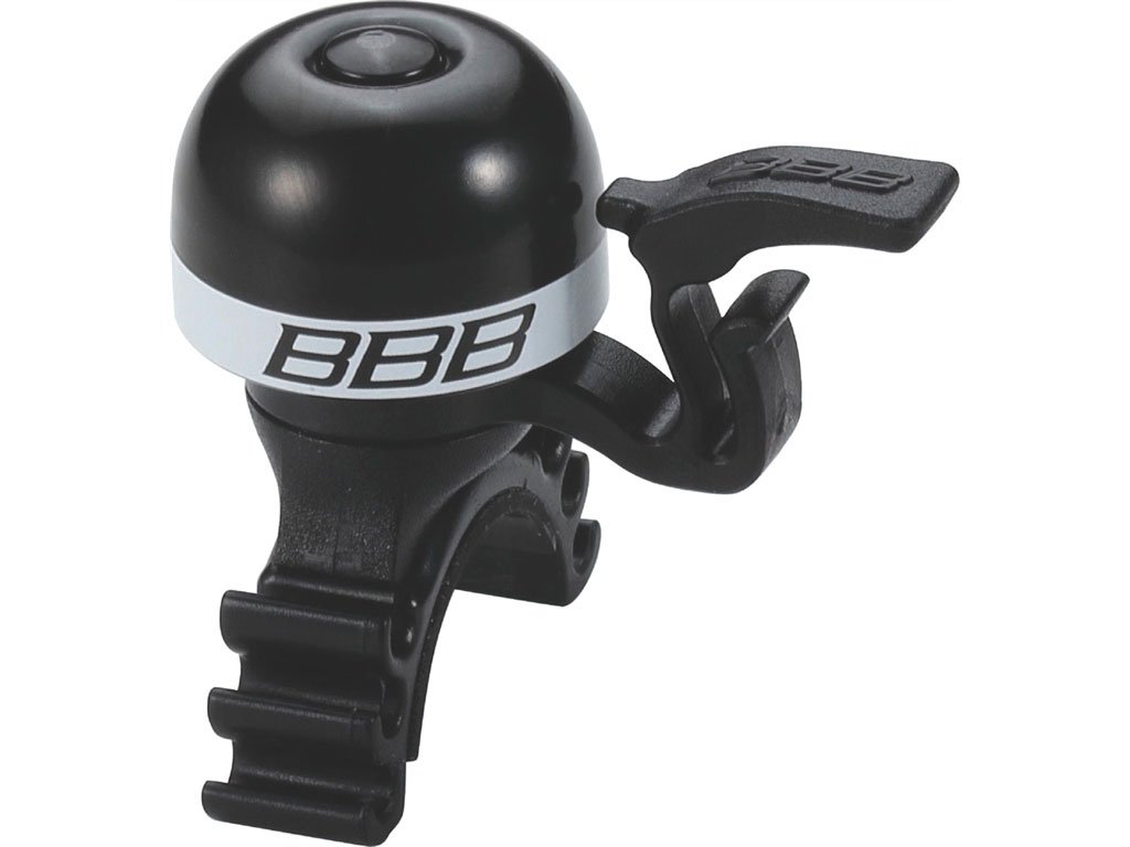 Звонок велосипедный BBB MiniFit, черный/белый, BBB-16