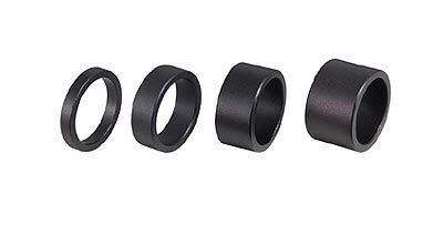 Рулевая колонка BBB Проставочные кольца 1 AluSpace, 5/10/15/20 mm, черный, BHP-32_black