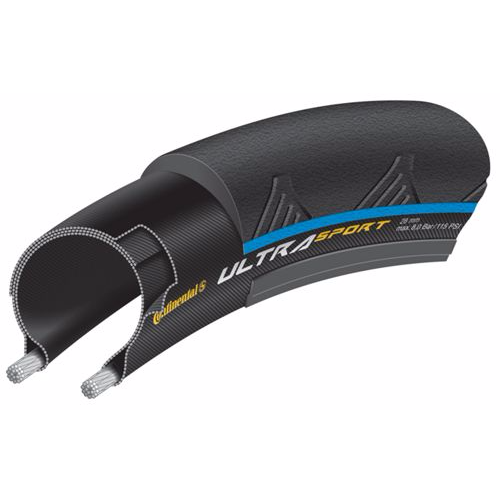 Покрышка велосипедная Continental Ultra Sport 2 foldable, 700x23C, черно-синий, 1501290000 монокуляр veber ultra sport 12x25