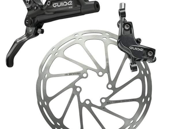 Тормоз велосипедный задний Sram Guide RS Gloss Black Rear, 1800mm, 00.5018.099.001 держатель велокомпьютера syncros garmin edge для выноса syncros fl black 250562