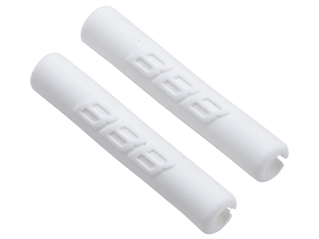 Наконечник троса BBB CableWrap, 5 мм, 2 штуки, резиновый, белый, BCB-90B